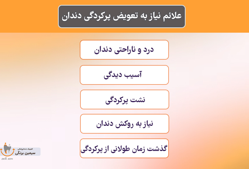 علائم نیاز به تعویض پرکردگی دندان