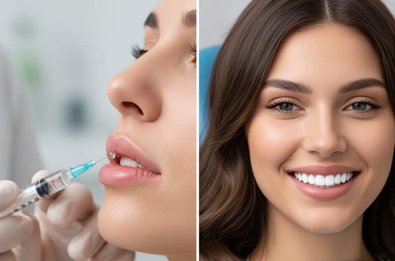 اول فیلر لب انجام دهیم یا کامپوزیت دندان